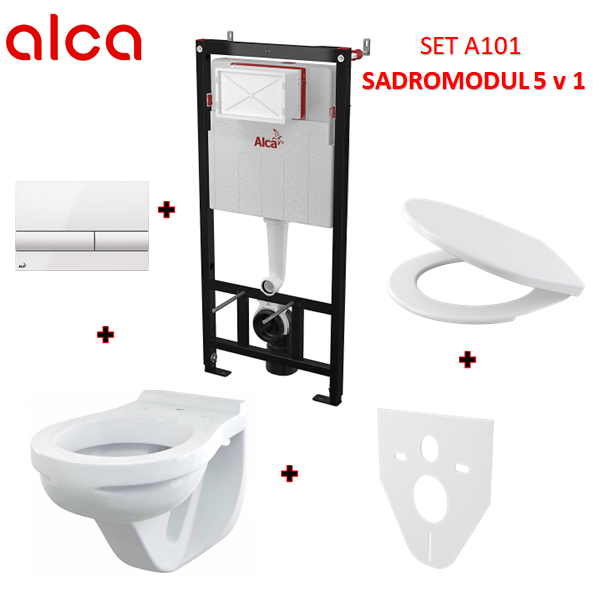 WC SET A101 SADROMODUL 5v1 M1710+M91+A60+P169/davkovač - Akciové produkty AQUA Centrum