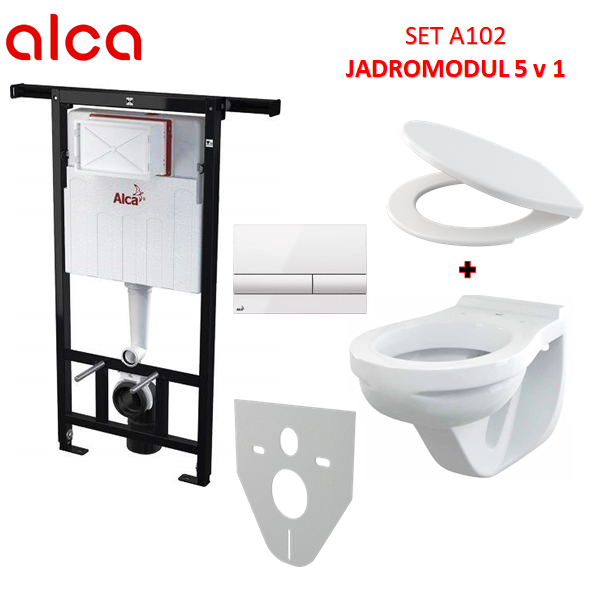 WC SET A102 JADROMODUL 5v1 M1710+M91+A60+P169/dávkovač  - Akciové produkty AQUA Centrum